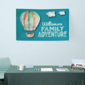 Hete Luchtballon Familie Avontuur Reünie Spandoek (Beurs)