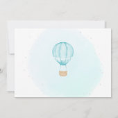 Hete luchtballon foto 1e verjaardag kaart (Achterkant)