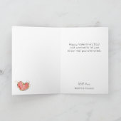 Hete Luchtballon Fox Happy Valentine's Day Kaart (Binnen)