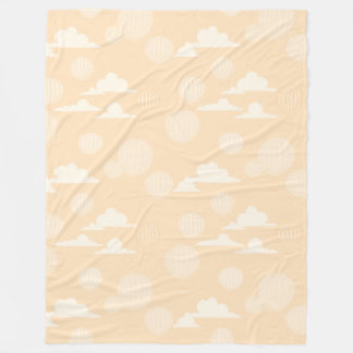 Hete Luchtballon Geel Sierkussen Fleece Deken