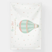 Hete luchtballon Geslacht onthullen Achtergrond Spandoek (Verticaal)