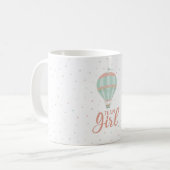 Hete luchtballon Geslacht onthullen Mok (Voorkant links)