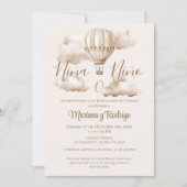 Hete Luchtballon Geslacht Onthullen Partij Uitnodi Kaart (Voorkant)