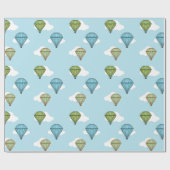 Hete Luchtballon Gift Wrap Cadeaupapier (Vlak)