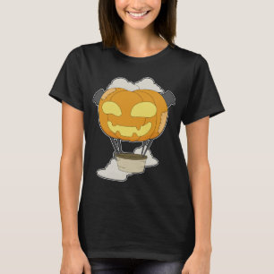 Hete luchtballon Halloween Pompoen T-shirt