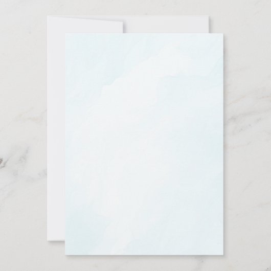 Hete luchtballon Het is een jongen Baby shower uit Kaart (Achterkant)