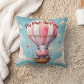 Hete Luchtballon Hippo Kussen (Deken)
