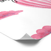 Hete luchtballon - Hoe groot is mama's buik Poster (Hoek)