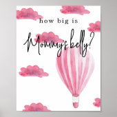 Hete luchtballon - Hoe groot is mama's buik Poster (Voorkant)