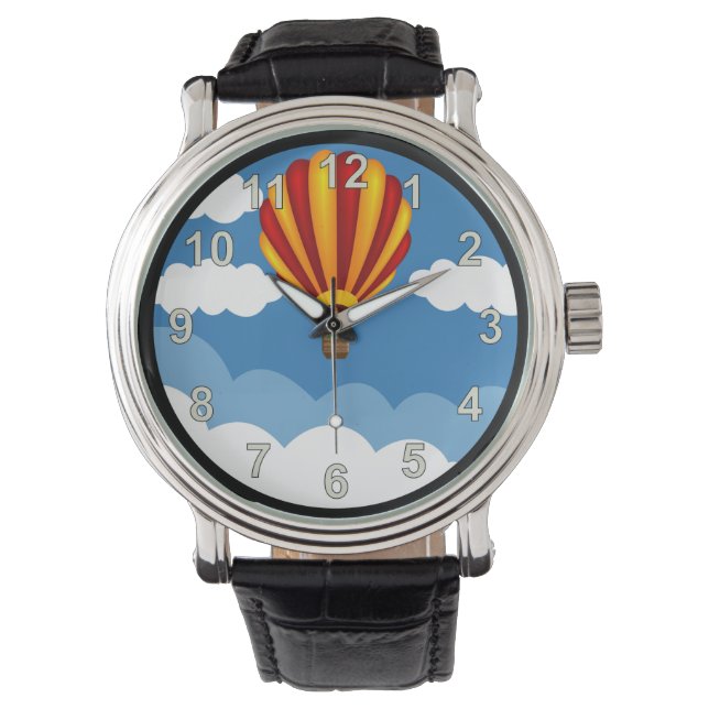 hete luchtballon horloge (Voorkant)