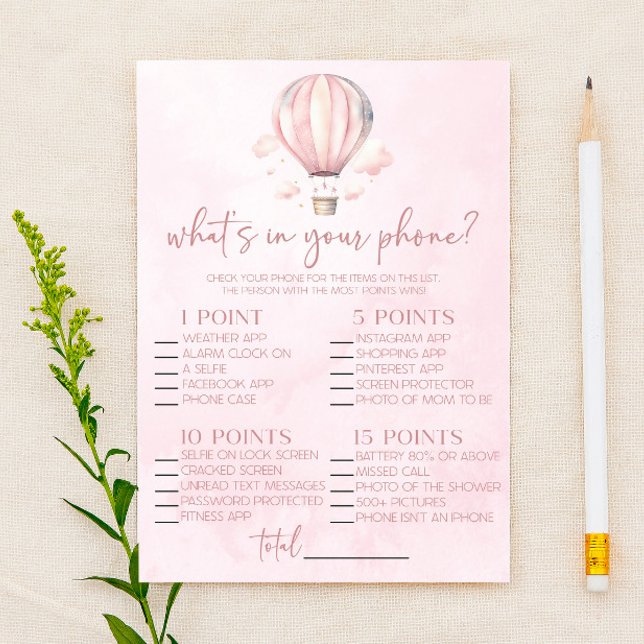 Hete luchtballon in je telefoon Baby shower spel (Creator heeft geüpload)