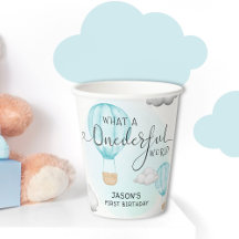 Hete Luchtballon Jongens 1e Verjaardagsfeestje