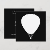 hete luchtballon kaart (Voorkant / Achterkant)