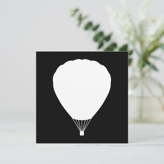 hete luchtballon kaart (Staand voorkant)