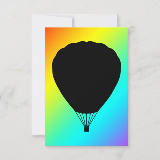 hete luchtballon kaart (Voorkant)