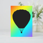 hete luchtballon kaart (Staand voorkant)