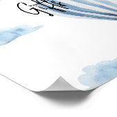 Hete luchtballon - kaarten en geschenken poster (Hoek)