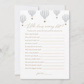 Hete luchtballon kent mammie beste Baby shower spe Kaart (Voorkant)