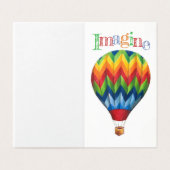 Hete Luchtballon *klein* wenskaart set Kaart (Buitenkant ongevouwen)