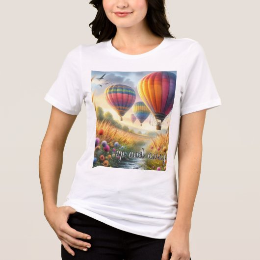 Hete Luchtballon Kleurrijk T-shirt (Voorkant)