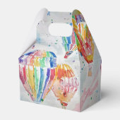 Hete Luchtballon Kleurrijke Jongens Verjaardag Wat Bedankdoosjes (Achterkant)