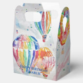 Hete Luchtballon Kleurrijke Jongens Verjaardag Wat Bedankdoosjes (Geopend)