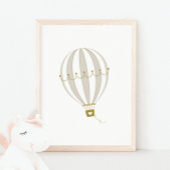 Hete Luchtballon Kwekerij Decor Poster