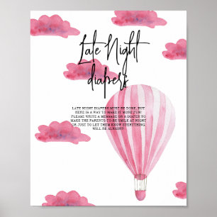 Hete luchtballon - Late Night luiers Poster