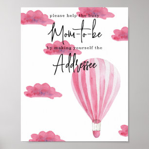 Hete luchtballon - Mam om geadresseerd te worden Poster