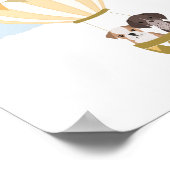 Hete Luchtballon met Puppies Kwekerij Decor Poster (Hoek)