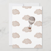 Hete Luchtballon Mr. ONEderful Boy 1st Birthday Kaart (Achterkant)