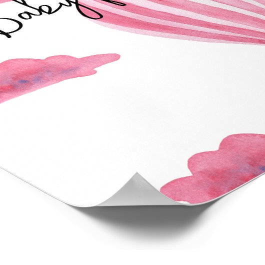 Hete luchtballon - Noem dat baby food Poster (Hoek)