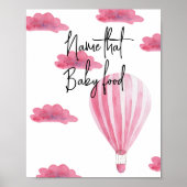 Hete luchtballon - Noem dat baby food Poster (Voorkant)