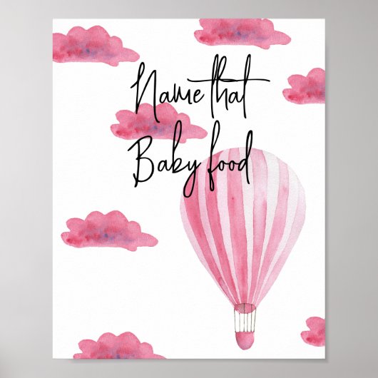 Hete luchtballon - Noem dat baby food Poster (Voorkant)