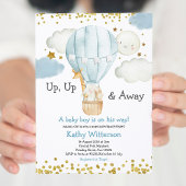 Hete Luchtballon oerwoud dieren Boy Baby shower In Kaart
