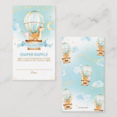 Hete Luchtballon Oerwoud Dieren Jongensluier Raffl Informatiekaartje (Voorkant / Achterkant)