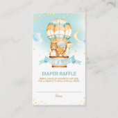 Hete Luchtballon Oerwoud Dieren Jongensluier Raffl Informatiekaartje (Voorkant)