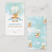 Hete Luchtballon Oerwoud Dieren Jongensluier Raffl Informatiekaartje (Voorkant / Achterkant)