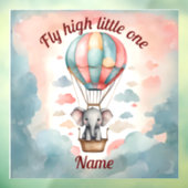 Hete Luchtballon Olifant Raamsticker (Vel 3)