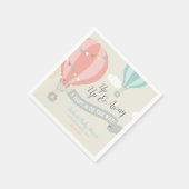 Hete Luchtballon omhoog & weg Baby shower Servet (Hoek)