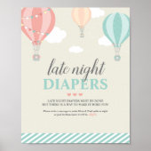 Hete Luchtballon Omhoog & Weg Late Night Luier Spe Poster (Voorkant)