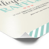 Hete Luchtballon omhoog & weg Luier Raffle Spel te Foto Afdruk (Hoek)