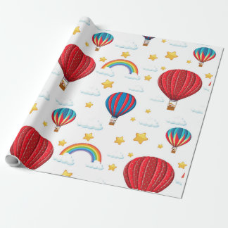 Hete Luchtballon ontwerp Cadeaupapier