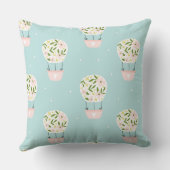 Hete luchtballon ontwerpkussen kussen (Achterkant)