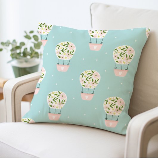 Hete luchtballon ontwerpkussen kussen