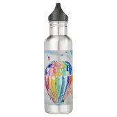 Hete Luchtballon Papa kleurrijke Waterverf Mok Waterfles (Links)