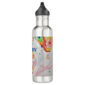 Hete Luchtballon Papa kleurrijke Waterverf Mok Waterfles (Rechts)