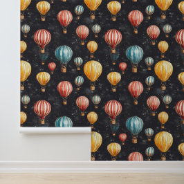  Hete Luchtballon Patroon Tekeningen Interieur Behang