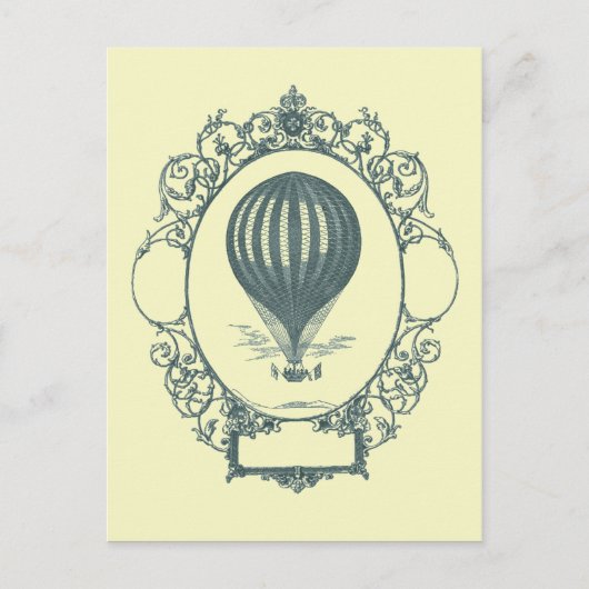  hete luchtballon piloot verjaardagsfeest briefkaart (Voorkant)