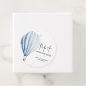 Hete luchtballon Pop het wanneer ze poppen Bedankjes Labels (In situ)